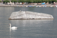 Pierre du Niton, lac du Léman, Genève, pierres du Niton