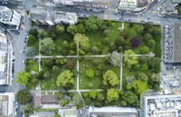 Cimetiere des Rois, Geneve. Vue aerienne avec drone