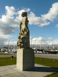 Statue La Brise Quai Gustave-Ador Genève