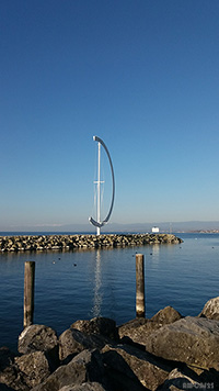 éole la girouette du port d'Ouchy à Lausanne