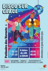 Affiche des discos sur glace aux Vernets en 2024 et 2025